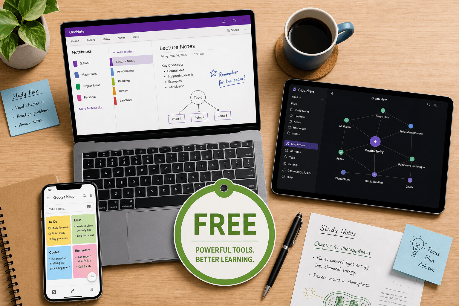 7 Best Free Note-Taking Apps for Students in 2026 – Free Plans Compared (No Hidden Costs)