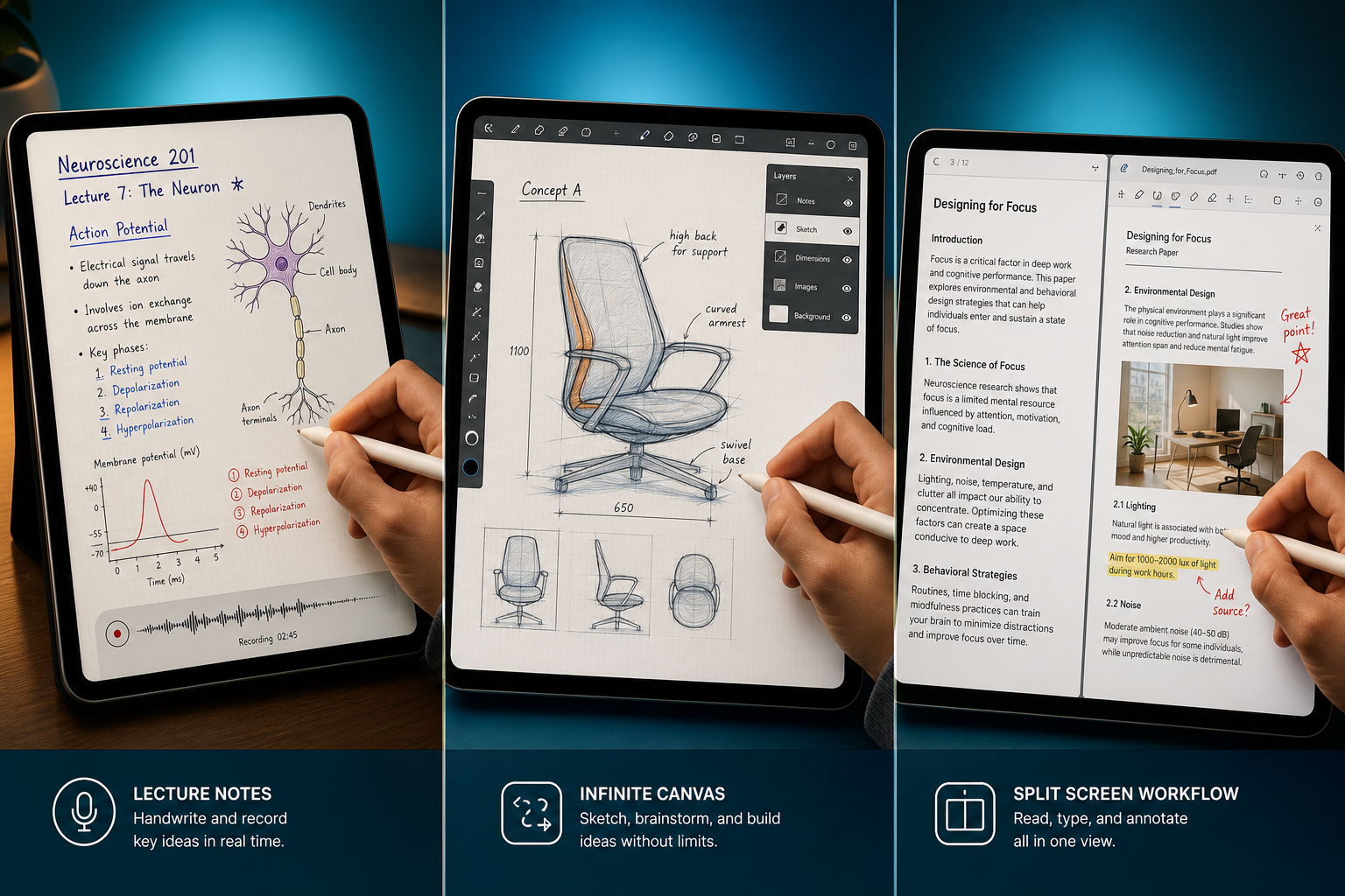 Best Note-Taking App with Stylus for Students, Professionals, Designers, and Quick-Capture Users