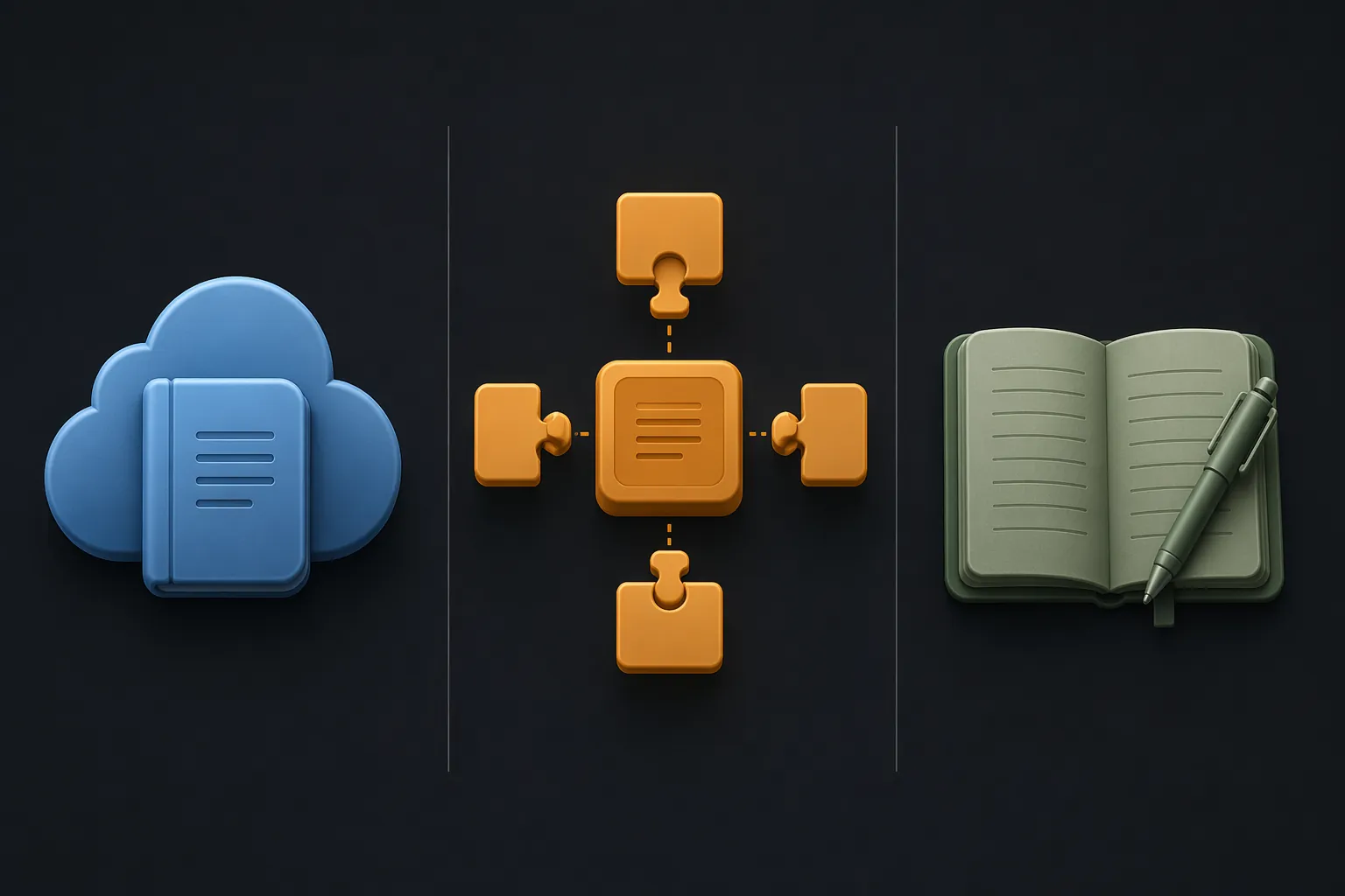 Comparison of native cloud integration, plugin-based setup, and manual capture