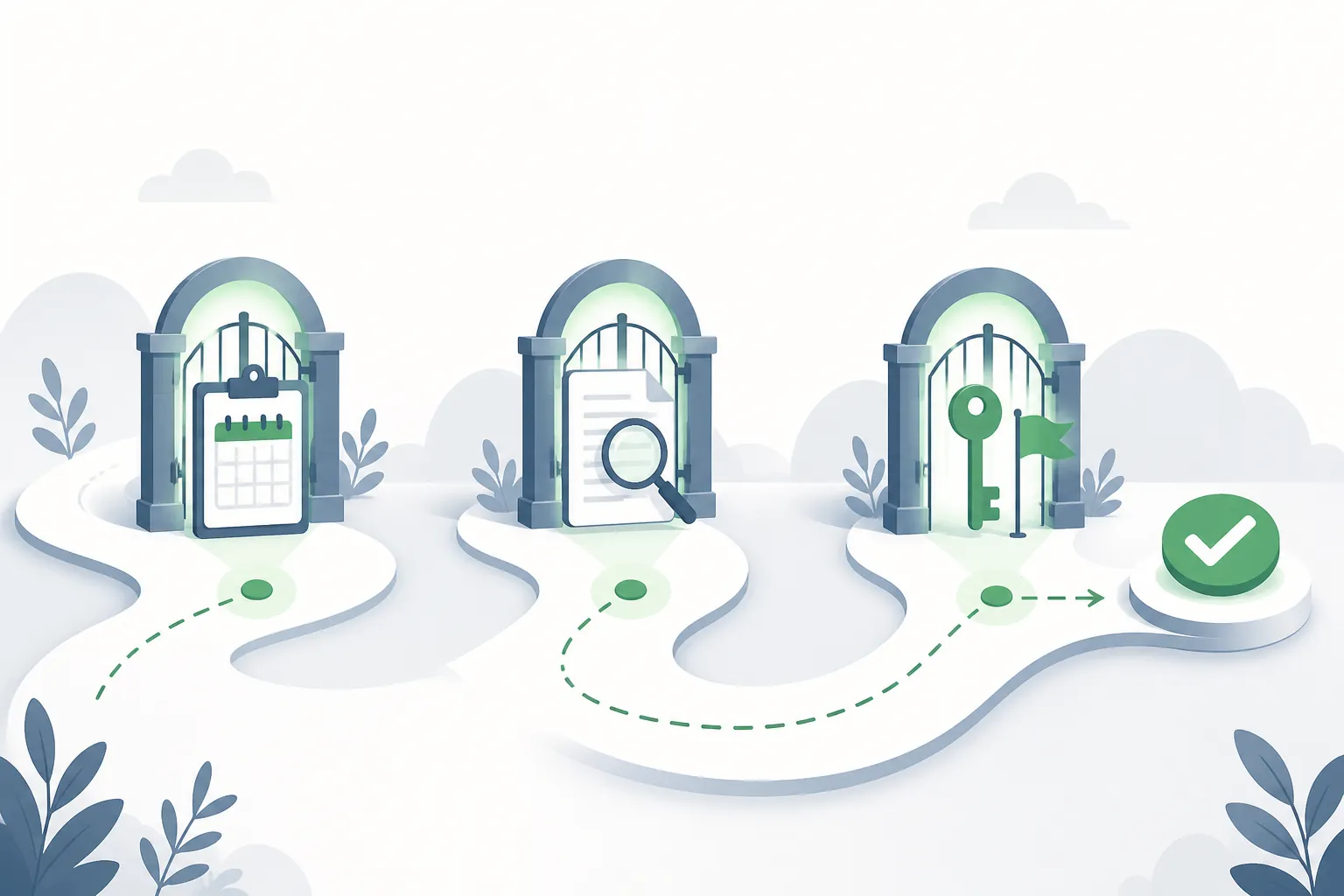 A three-checkpoint path for testing quota use, reviewing output, and deciding whether to subscribe