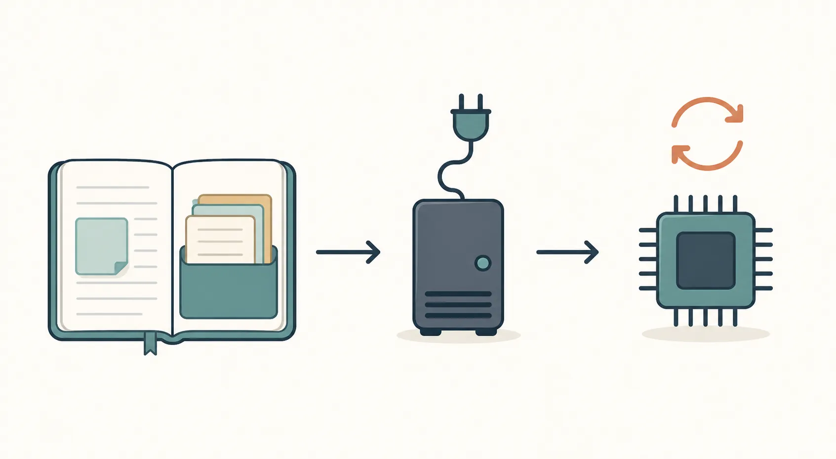 Notebook connected to a localhost server endpoint with a later model swap arrow