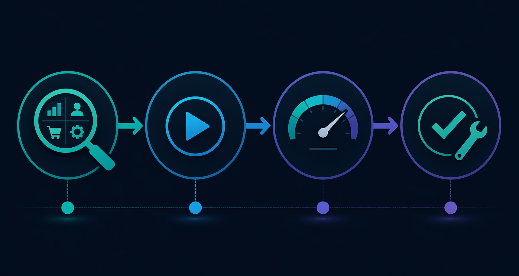 Four-step workflow for choosing one AI productivity tool and measuring the result