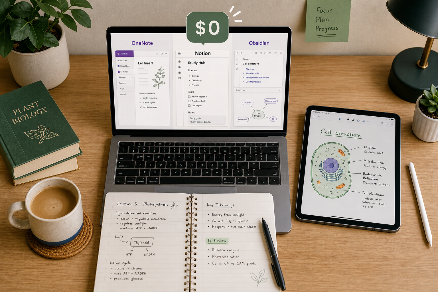 OneNote vs. Notion vs. Obsidian: Which Free Plan Is Best for Students in 2026?